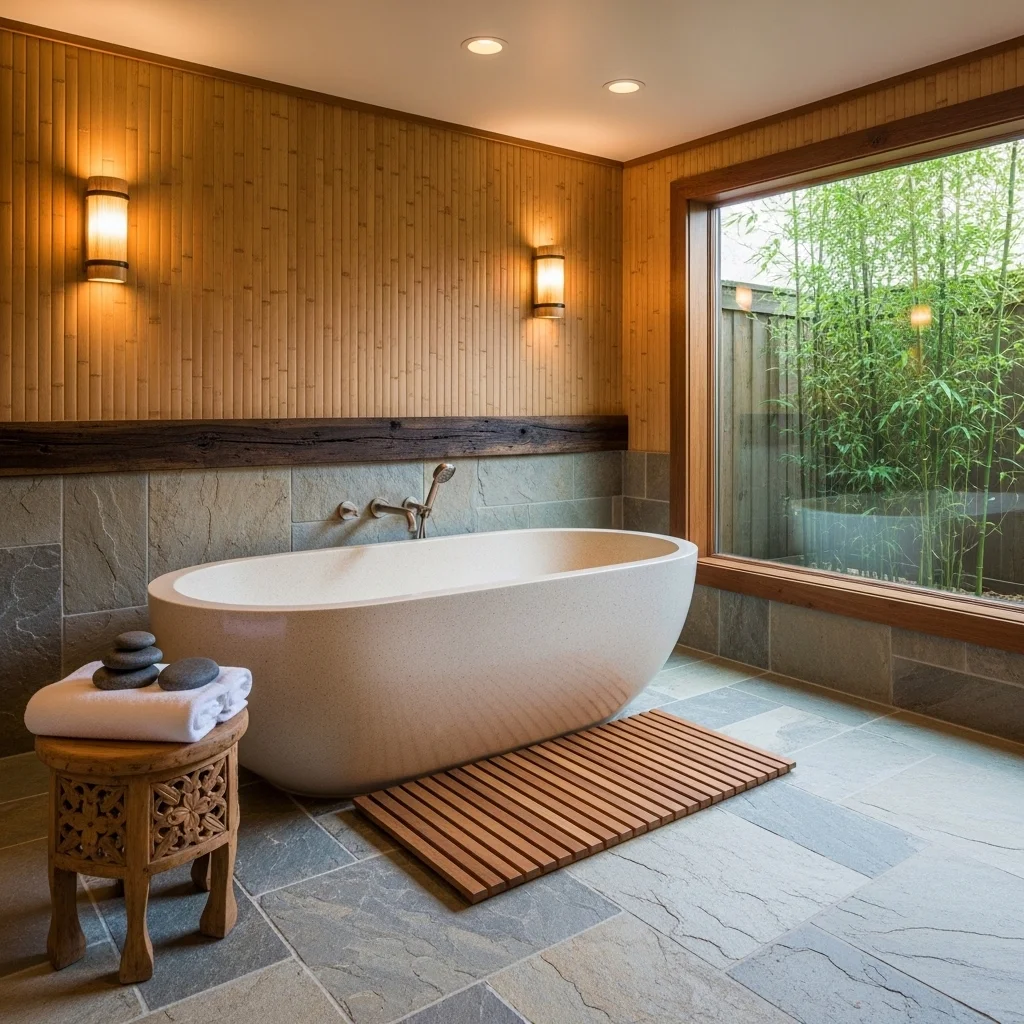 Anchor the Space with Natural Materials