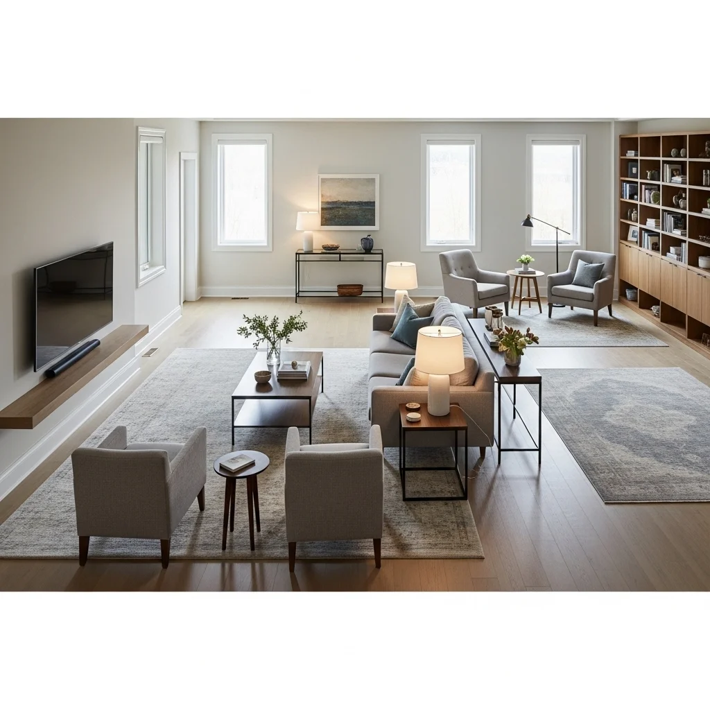 Layout Strategy #3: Creating Zones in Longer Rectangles