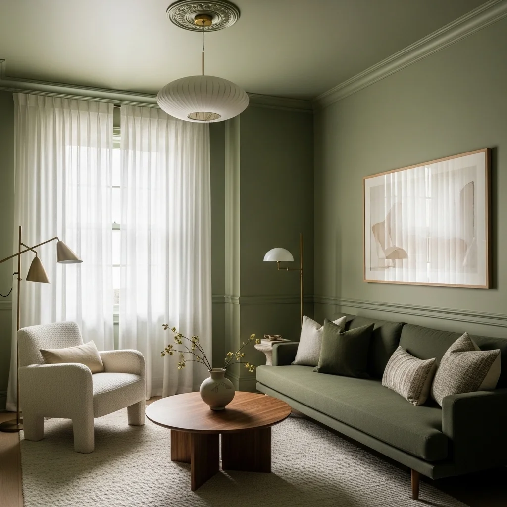 Light Neutrals with Strategic Color Drenching