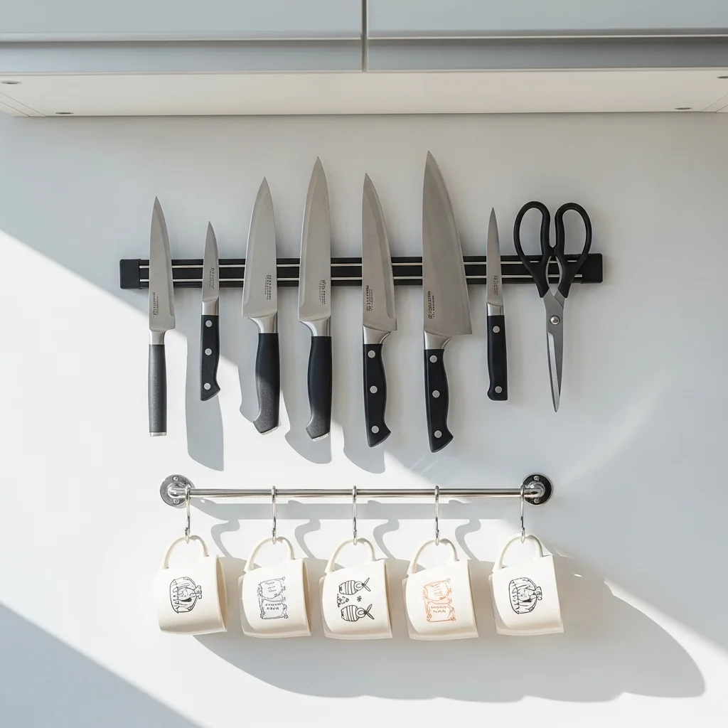Magnetic Strips, Hooks, and Other Wall-Mounted Storage