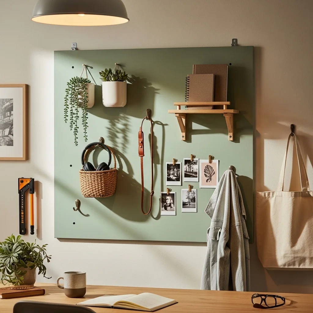 Pegboard Organization Wall