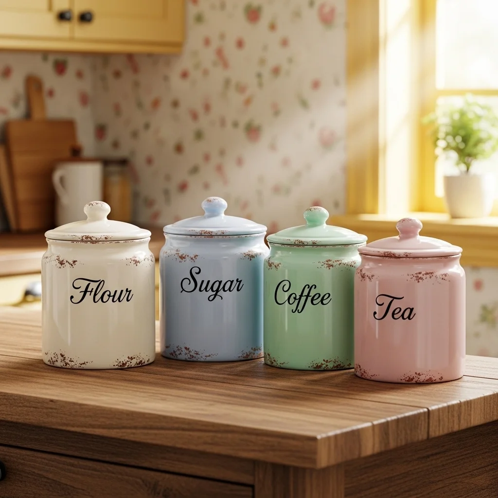 Store Essentials in Vintage Canisters