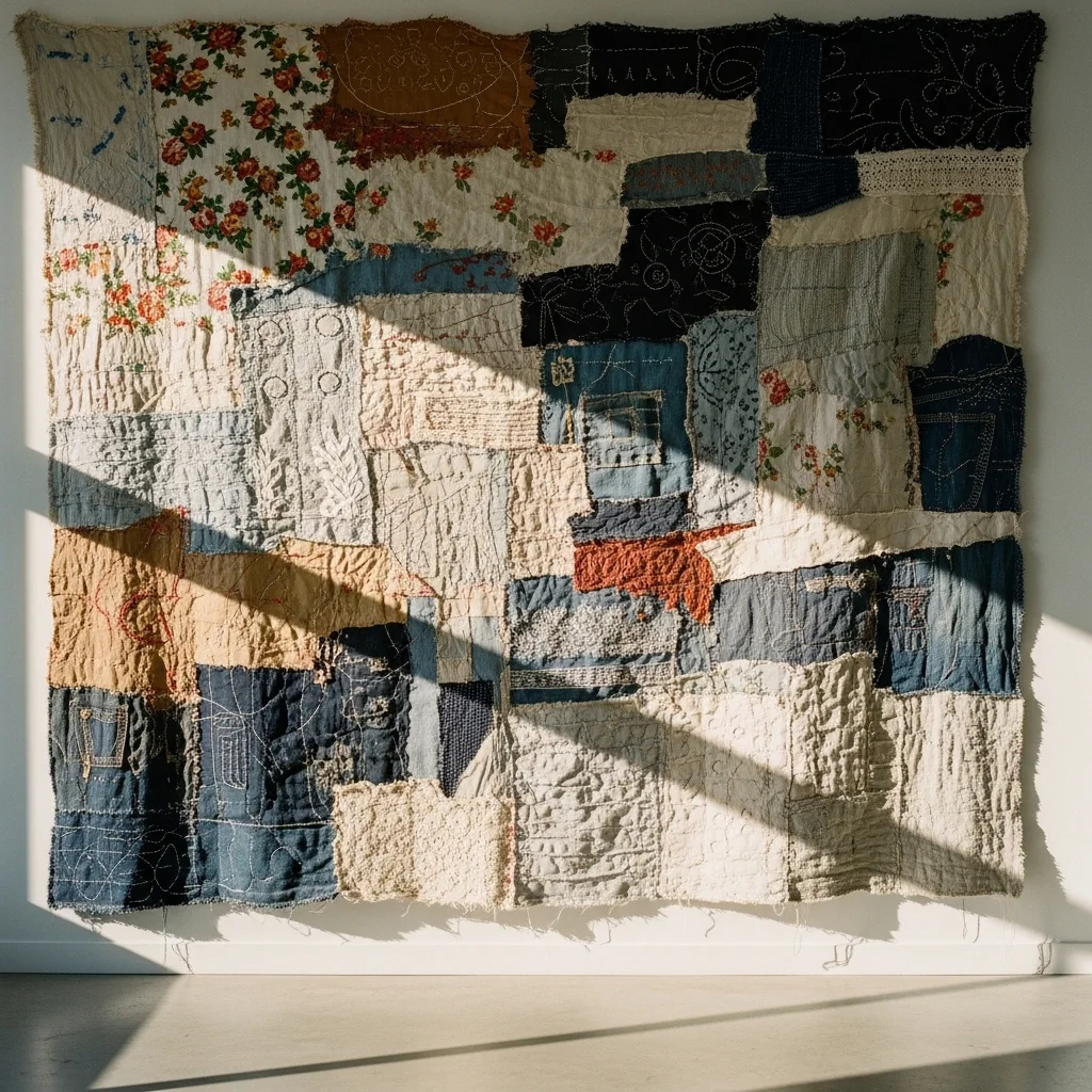 Textile Scrap Art and Rugs