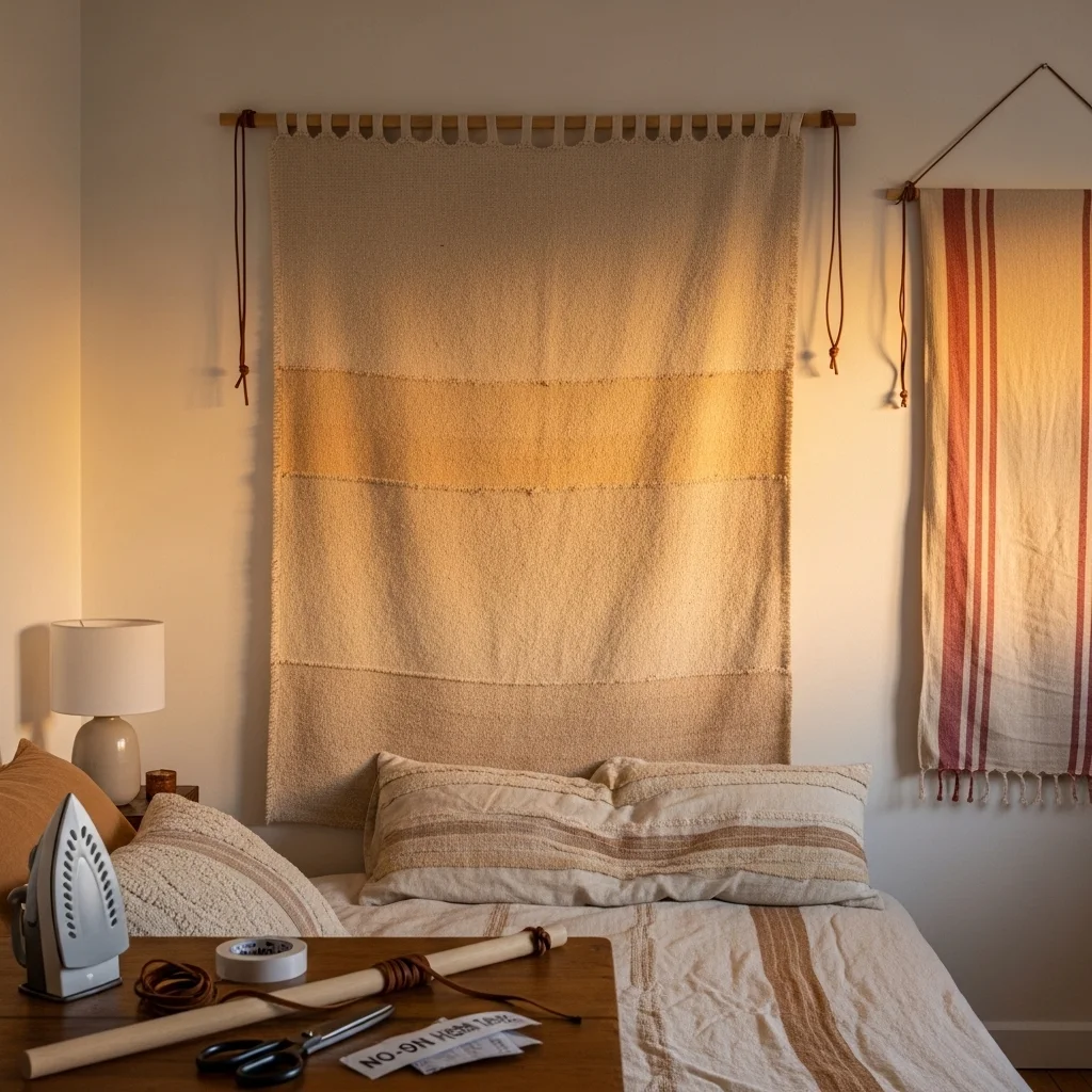 Textured Fabric Wall Hanging