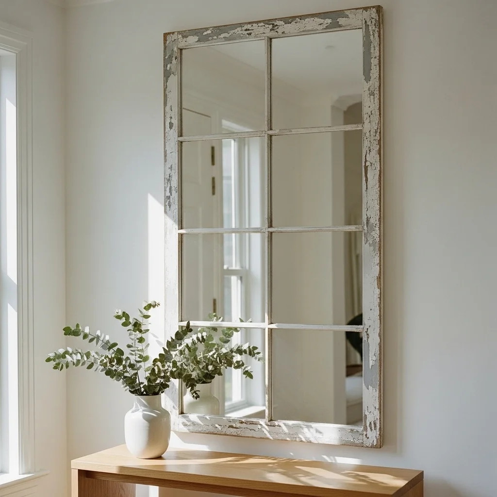 Window Frame Mirrors and Picture Displays