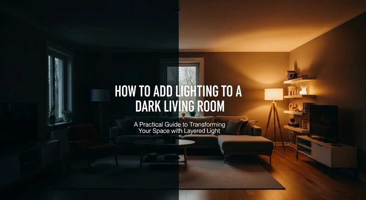 How to Add Lighting to a Dark Living Room