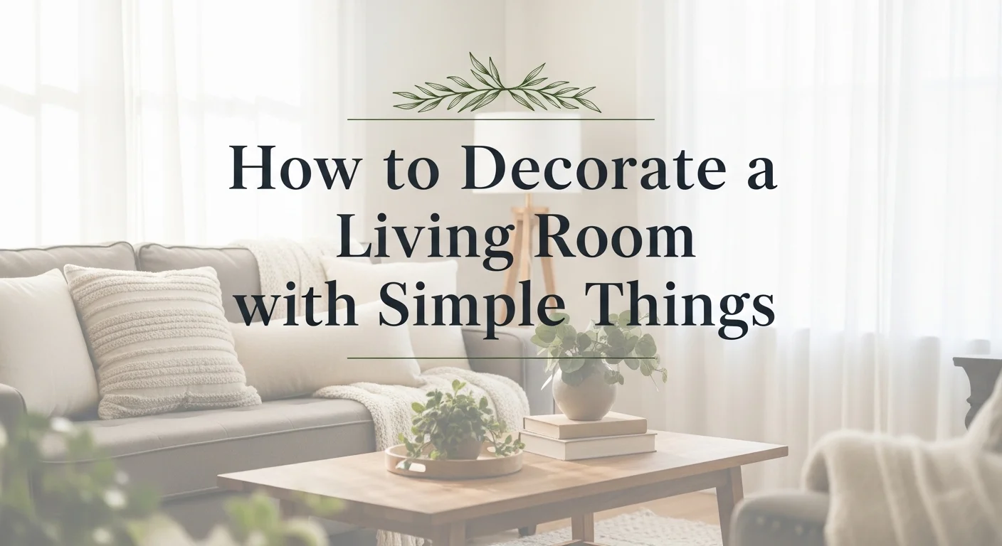 How to Decorate a Living Room with Simple Things
