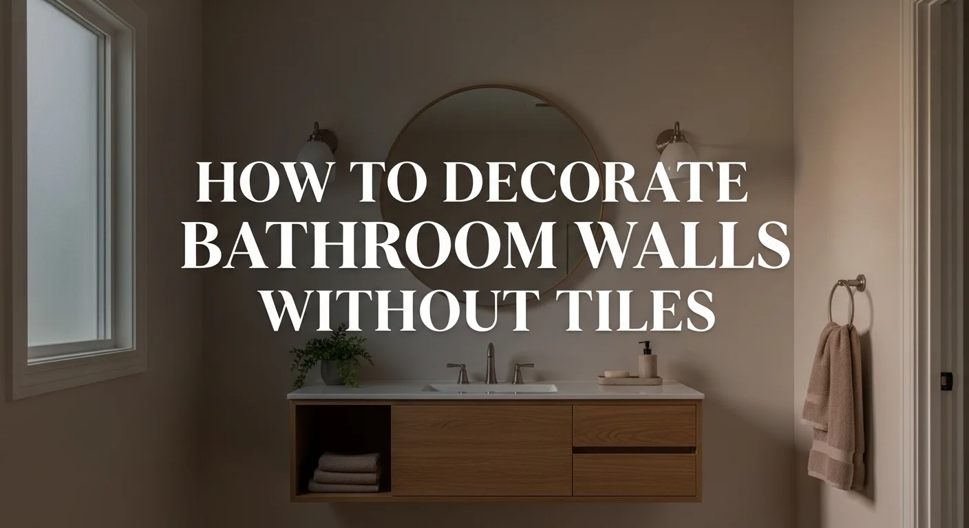 How to Decorate Bathroom Walls Without Tiles
