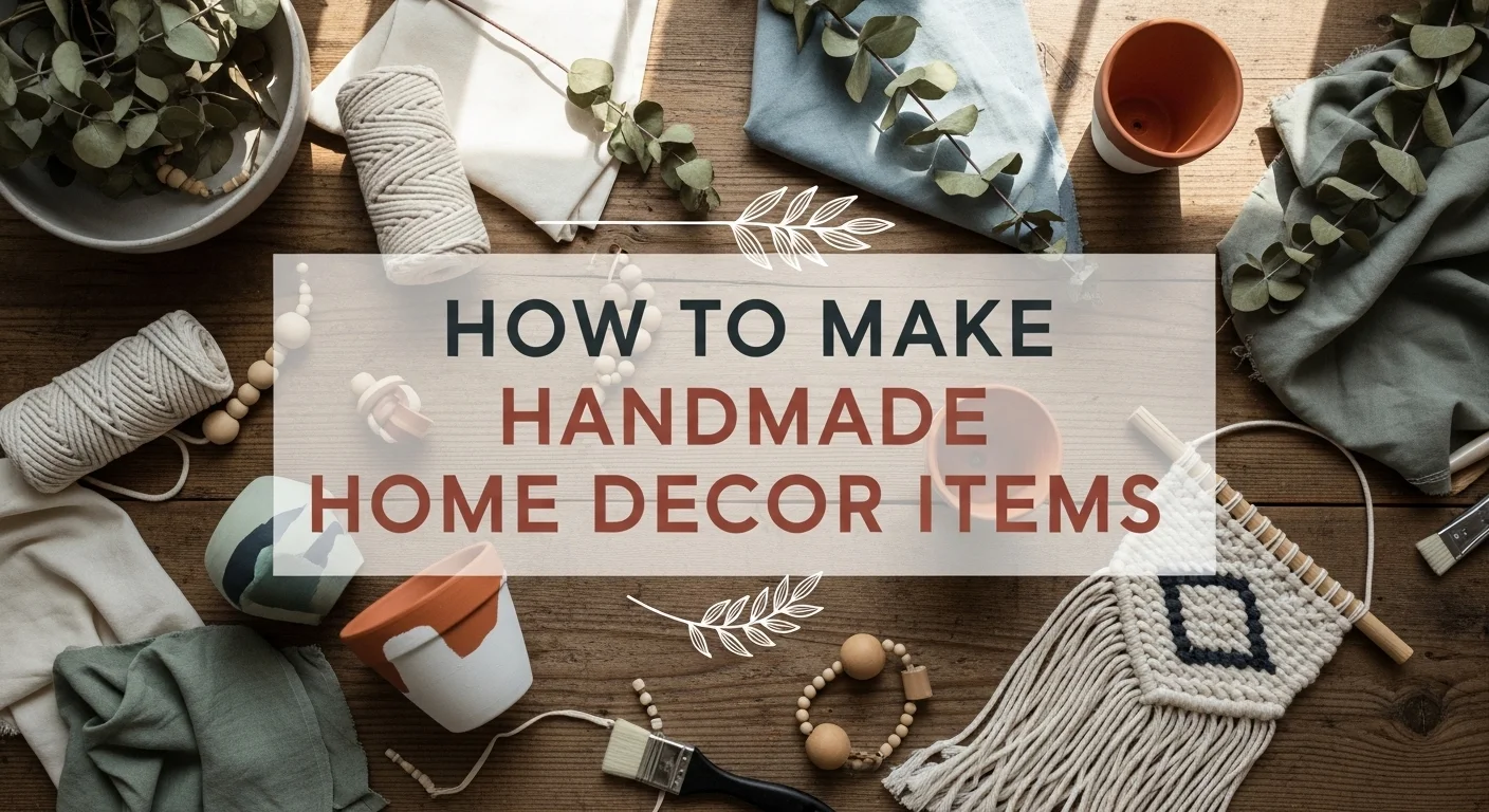 How to Make Handmade Home Decor Items