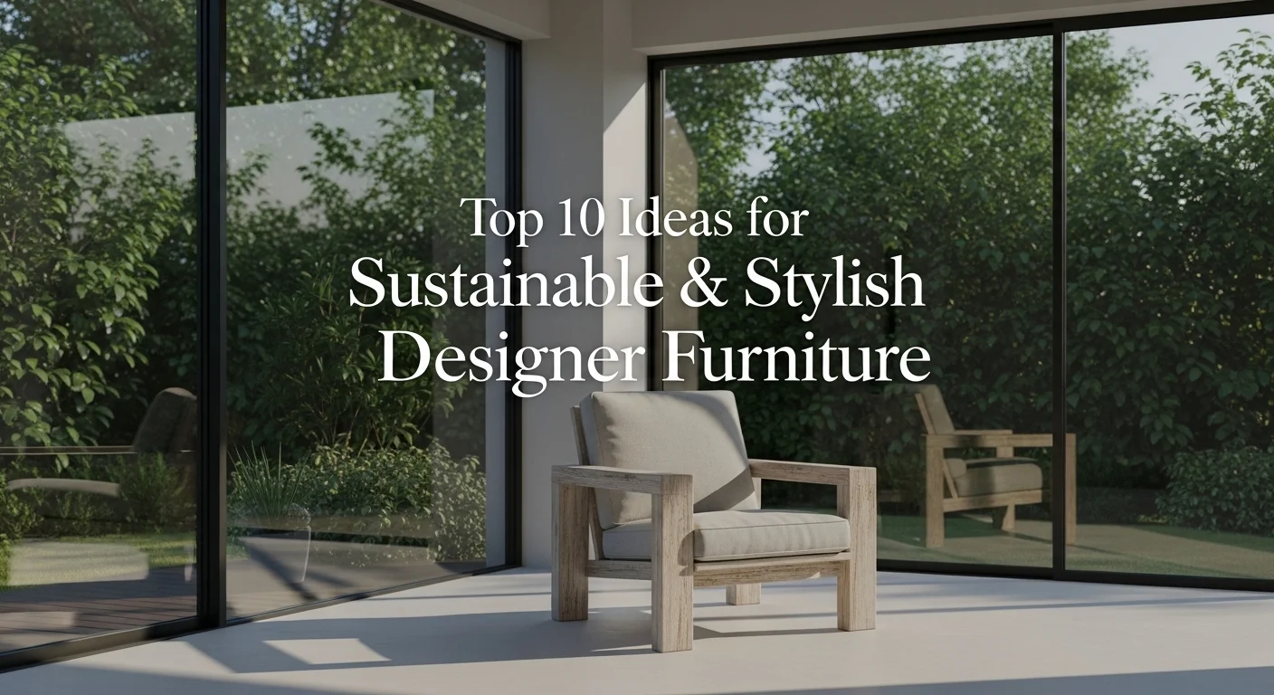 Top 10 Ideas for Sustainable & Stylish Designer Furniture