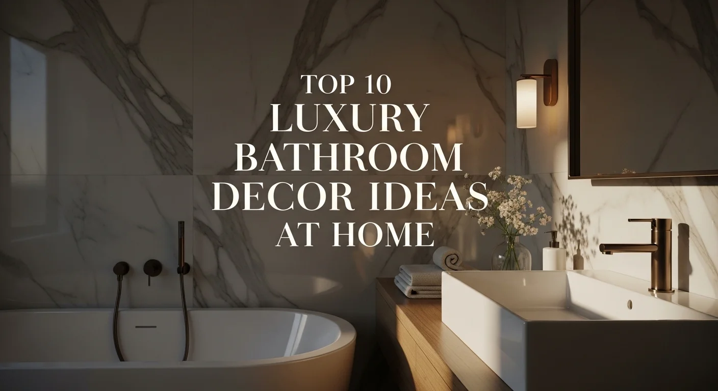 Top 10 Luxury Bathroom Decor Ideas at Home