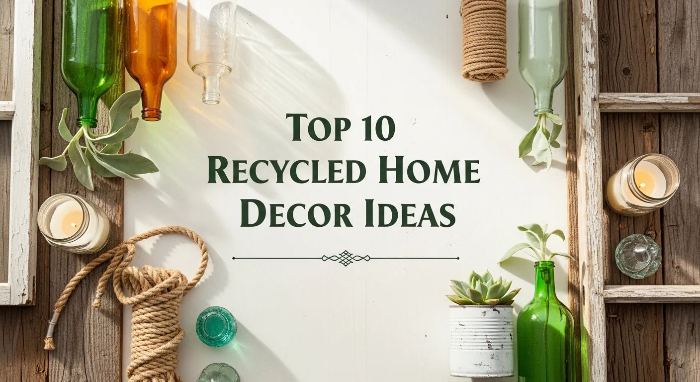 Top 10 Recycled Home Decor Ideas for Eco-Friendly Homes