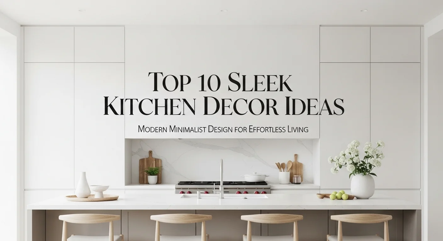 Top 10 Sleek Kitchen Decor Ideas for a Modern Minimalist Home