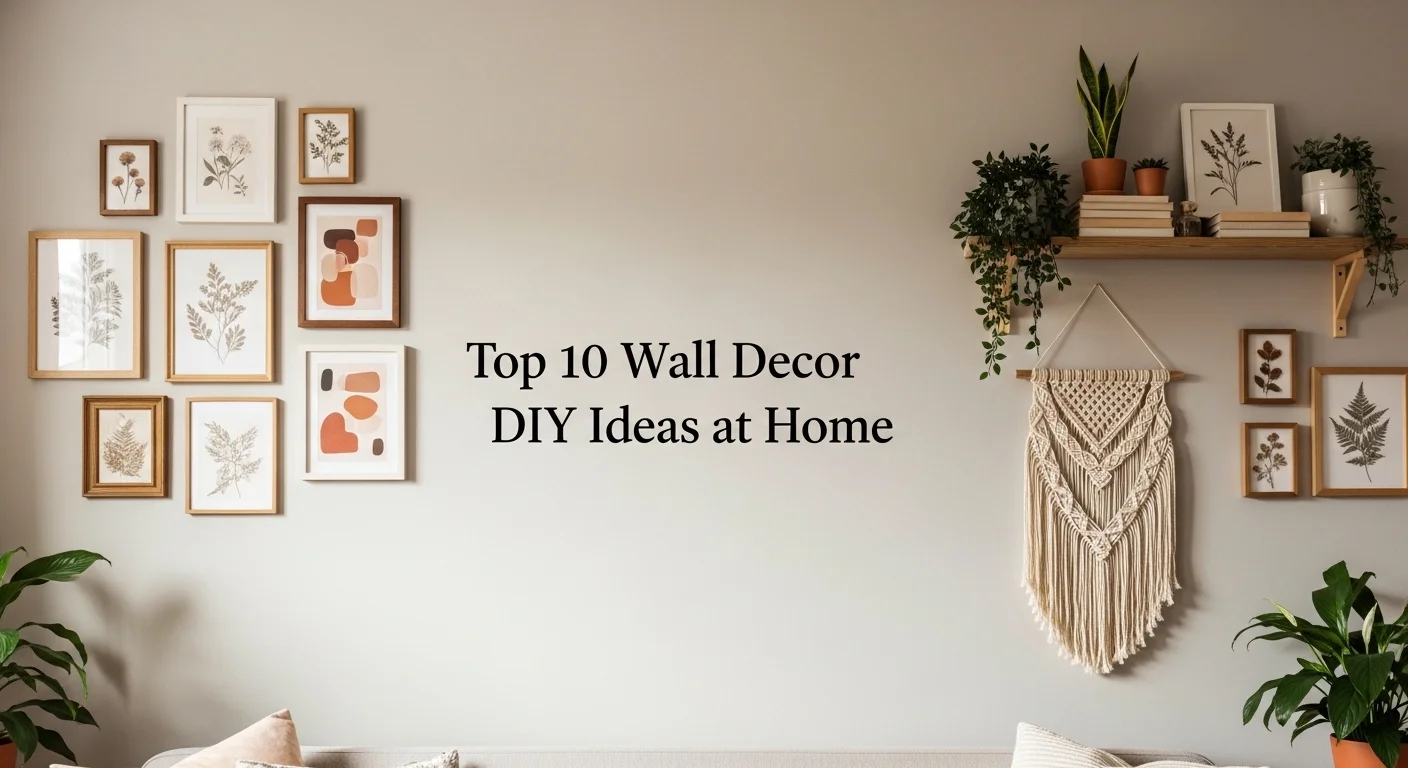 Top 10 Wall Decor DIY Ideas at Home